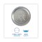 Boardwalk 48 oz. 9 in. Diameter x 1.66 in. Round Aluminum To-Go Containers - Silver (500/Carton)